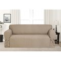 Madison Industries Madison EVENING-SO-FN Kathy Ireland Evening Flannel Sofa Slipcover; Fawn EVENING-SO-FN